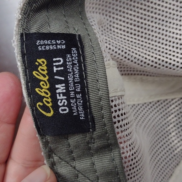 Cabela's Adult Green and Cream Cap - Picture 3 of 7